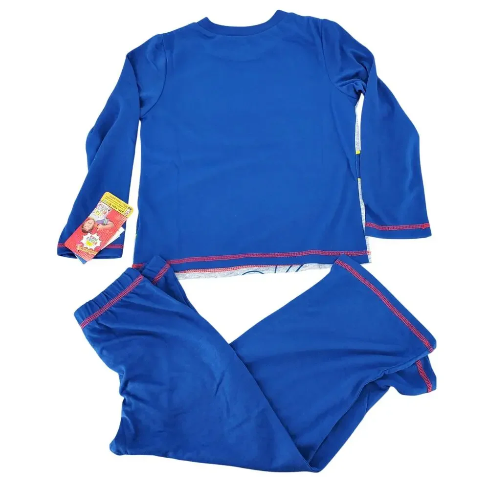 Ryan's World Top and Bottom‎ Pajama Set Navy Blue Boy's Size X-Small 4/5 New